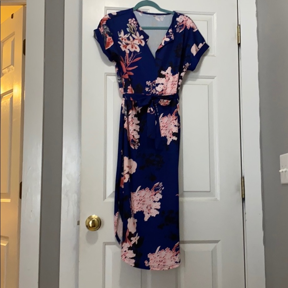 Asian inspired tea length dress